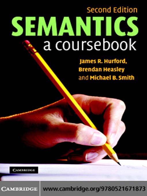 Title details for Semantics by James R. Hurford - Available